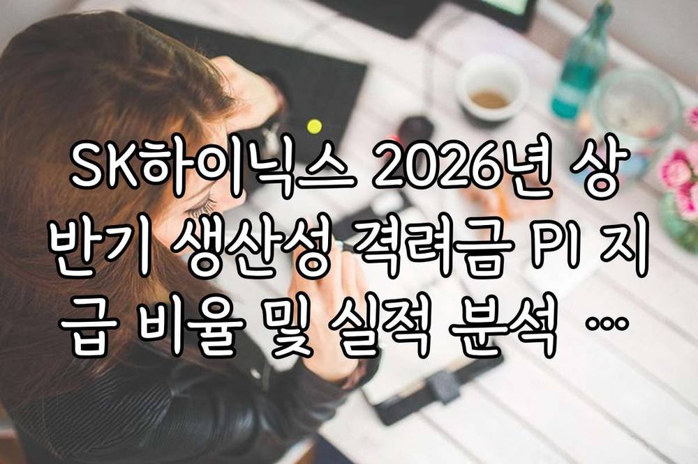 SK하이닉스 2026년 상반기 생산성 격려금 PI 지급 비율 및 실적 분석 가이드