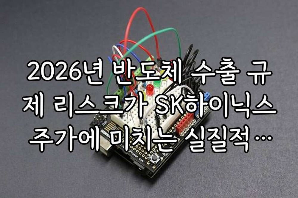 2026년 반도체 수출 규제 리스크가 SK하이닉스 주가에 미치는 실질적 타격