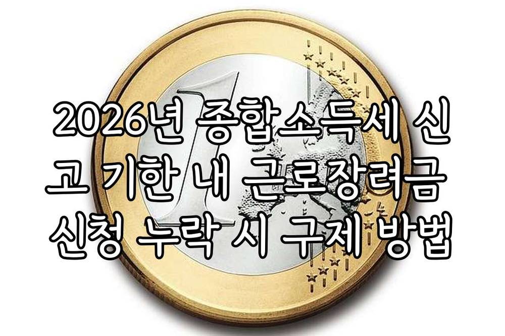 2026년 종합소득세 신고 기한 내 근로장려금 신청 누락 시 구제 방법