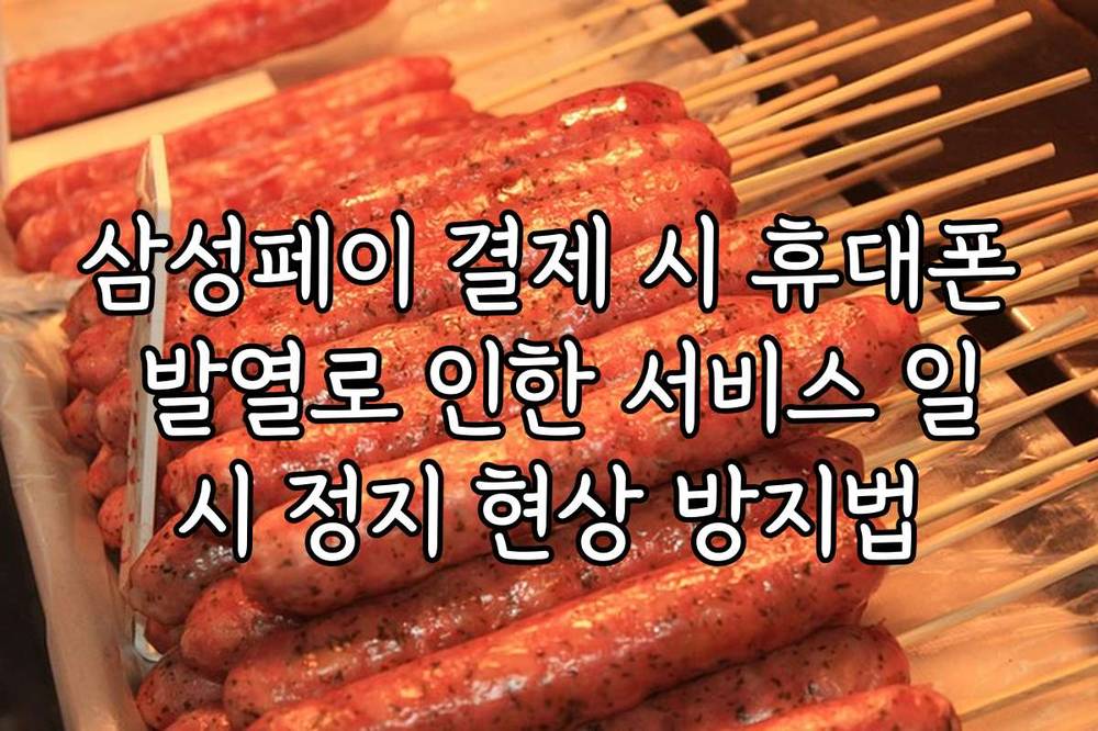 삼성페이 결제 시 휴대폰 발열로 인한 서비스 일시 정지 현상 방지법