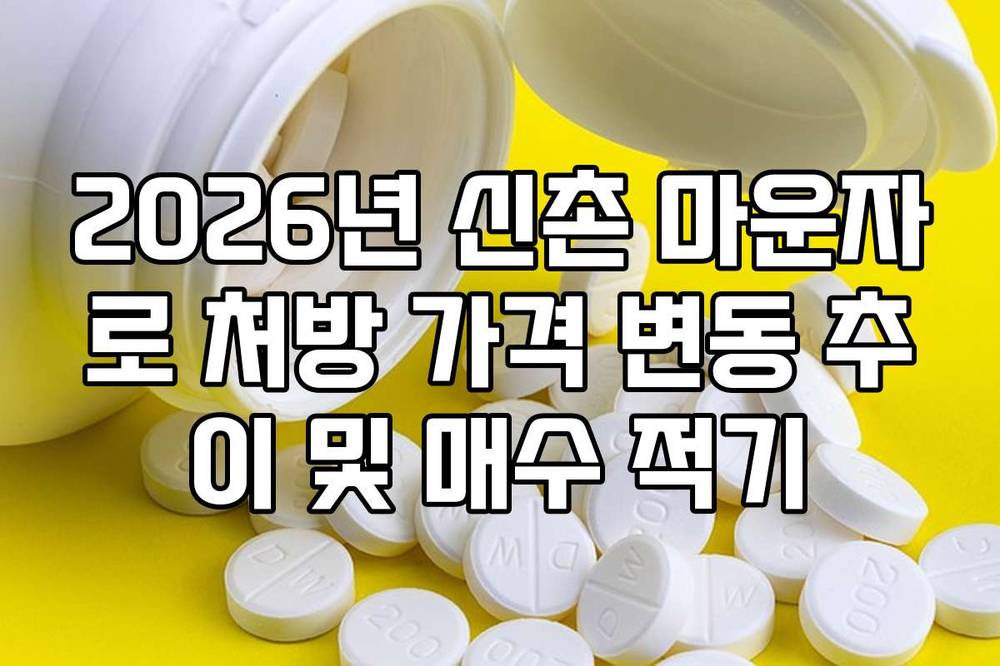 2026년 신촌 마운자로 처방 가격 변동 추이 및 매수 적기