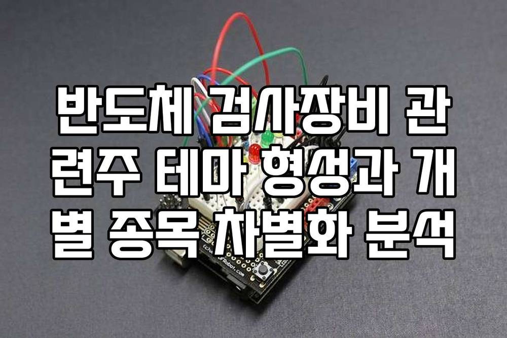 반도체 검사장비 관련주 테마 형성과 개별 종목 차별화 분석