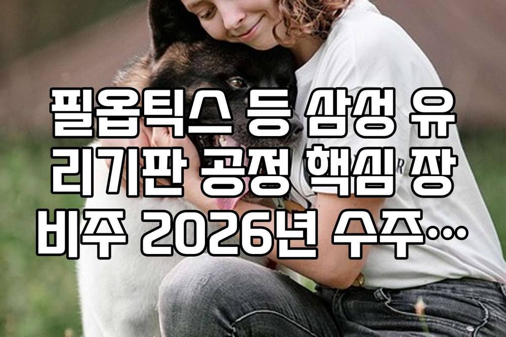 필옵틱스 등 삼성 유리기판 공정 핵심 장비주 2026년 수주 예상치