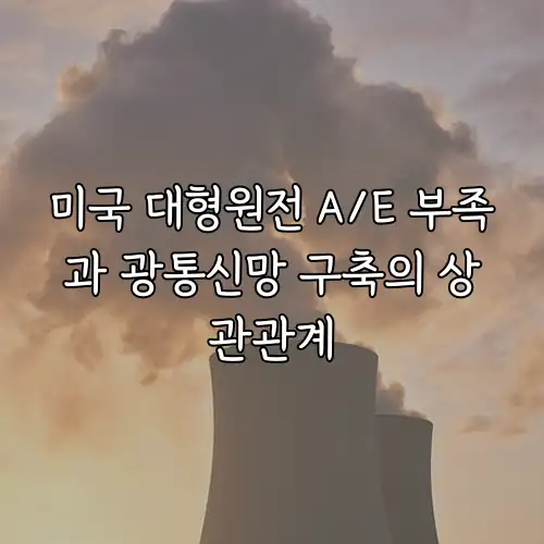 미국 대형원전 A/E 부족과 광통신망 구축의 상관관계