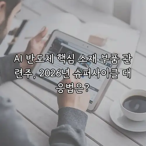 AI 반도체 핵심 소재 부품 관련주, 2026년 슈퍼사이클 대응법은?