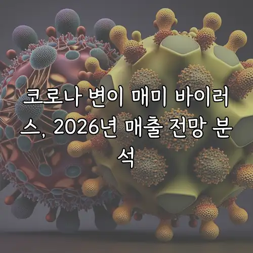 코로나 변이 매미 바이러스, 2026년 매출 전망 분석