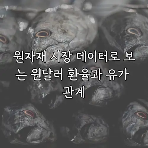 원자재 시장 데이터로 보는 원달러 환율과 유가 관계